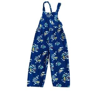 VTG JC Penny Toddle Time Blue Corduroy Overall Airplanes Boats Clouds Boys 4